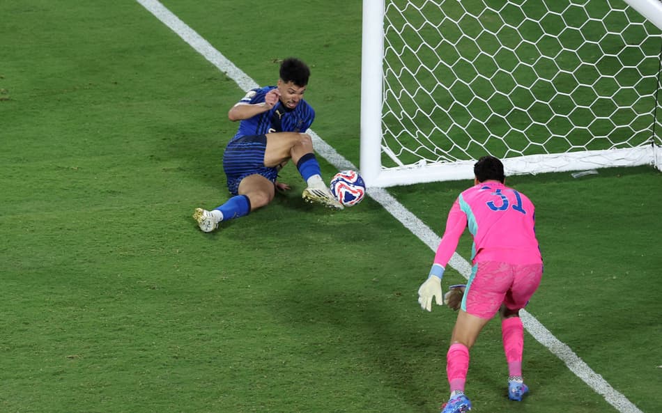 Marcos Leonardo marcou o gol da vitória do Al-Hilal contra o City (Foto: Megan Briggs / GETTY IMAGES NORTH AMERICA / Getty Images via AFP)