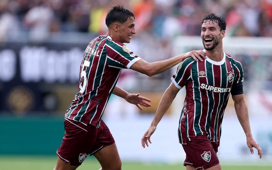 Martinelli comemora gol do Fluminense diante do Al-Hilal (Foto: Megan Briggs / GETTY IMAGES NORTH AMERICA / Getty Images via AFP)