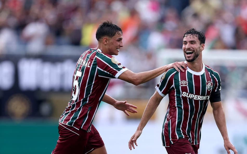 Martinelli comemora gol do Fluminense diante do Al-Hilal (Foto: Megan Briggs / GETTY IMAGES NORTH AMERICA / Getty Images via AFP)
