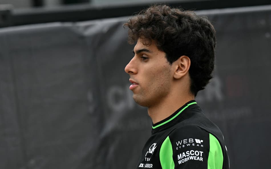 Gabriel Bortoleto, da Sauber, no Grande Prêmio da Inglaterra (Foto: Andrej ISAKOVIC / AFP)