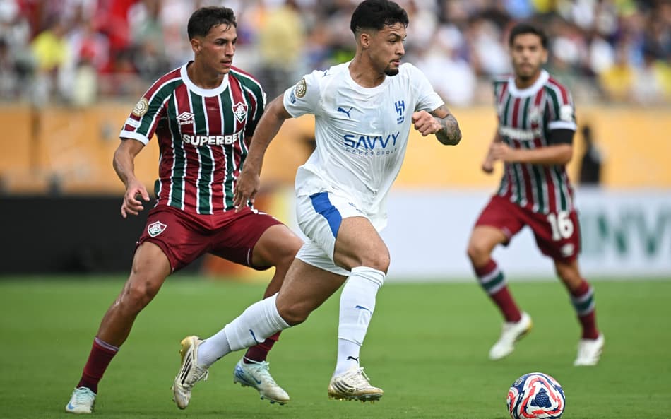 Marcos Leonardo em Fluminense x Al-Hilal no Mundial (Foto: Paul ELLIS / AFP)