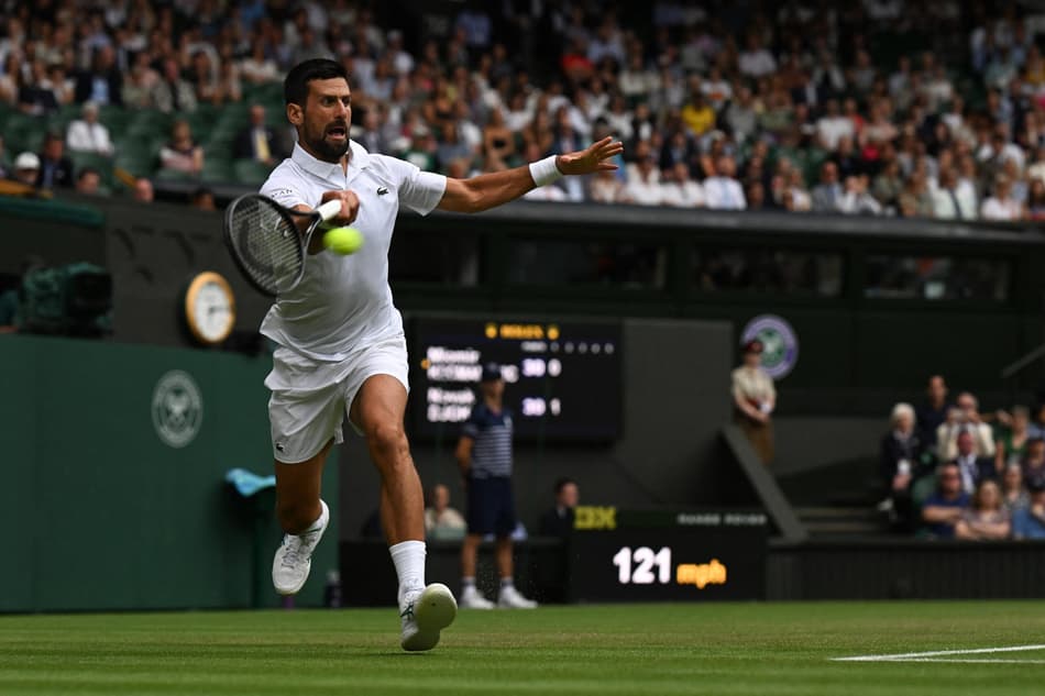 Com Djokovic e Sinner, imagens de Wimbledon neste sábado
