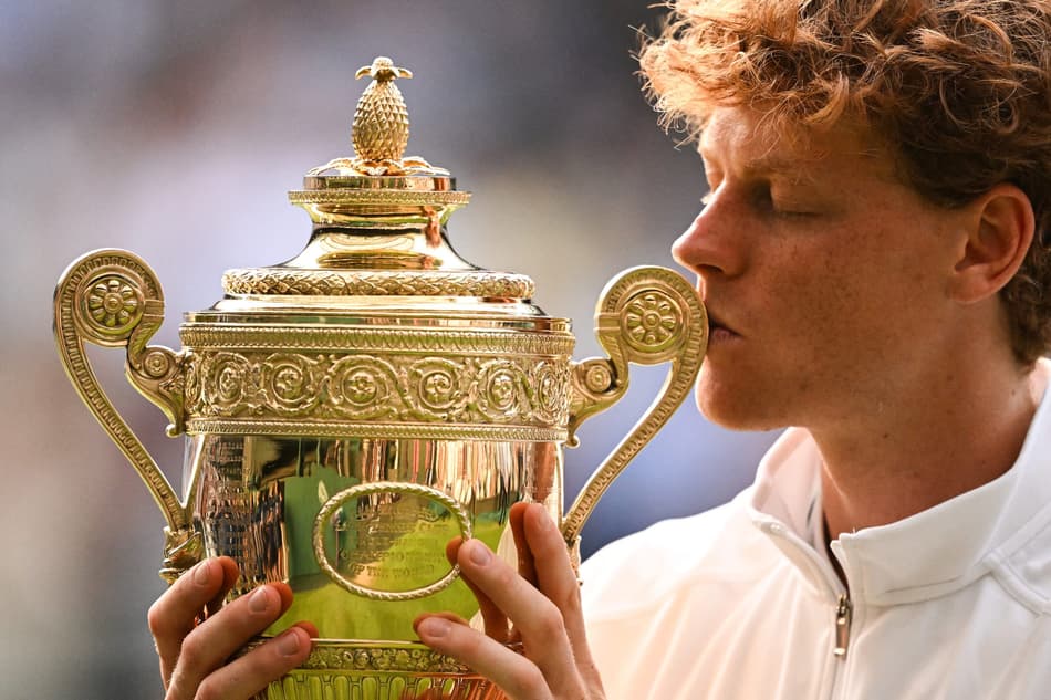 Imagens do título de Sinner contra Alcaraz em Wimbledon