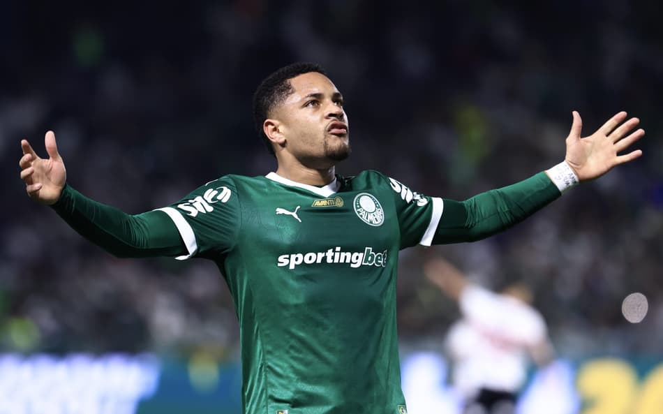 Vitor Roque, centroavante do Palmeiras