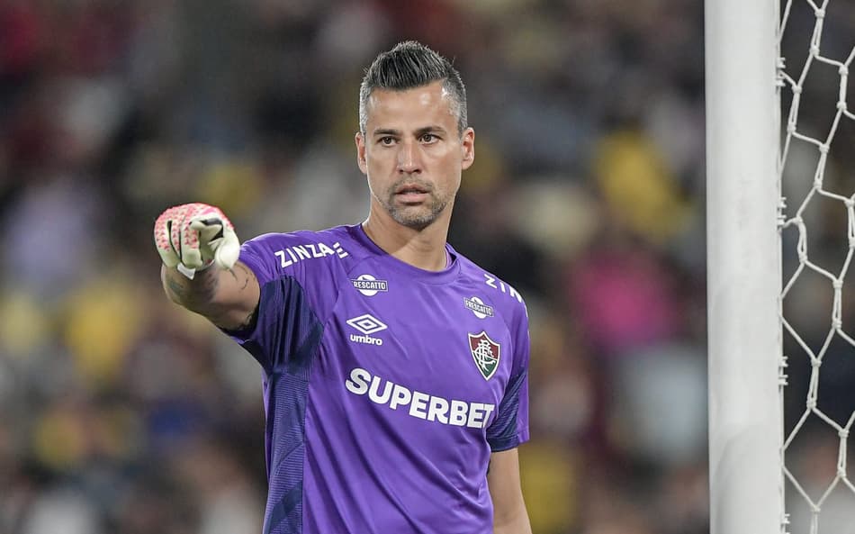 Fábio em Fluminense x Palmeiras