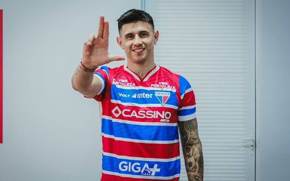 Adam Bareiro, novo reforço do Fortaleza (Foto: Mateus Lotif/Fortaleza EC)
