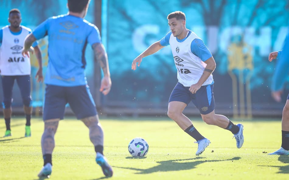 Grêmio tem mais um dia de treinamento no CT Luiz Carvalho. (Foto: Lucas Uebel/Grêmio FBPA)