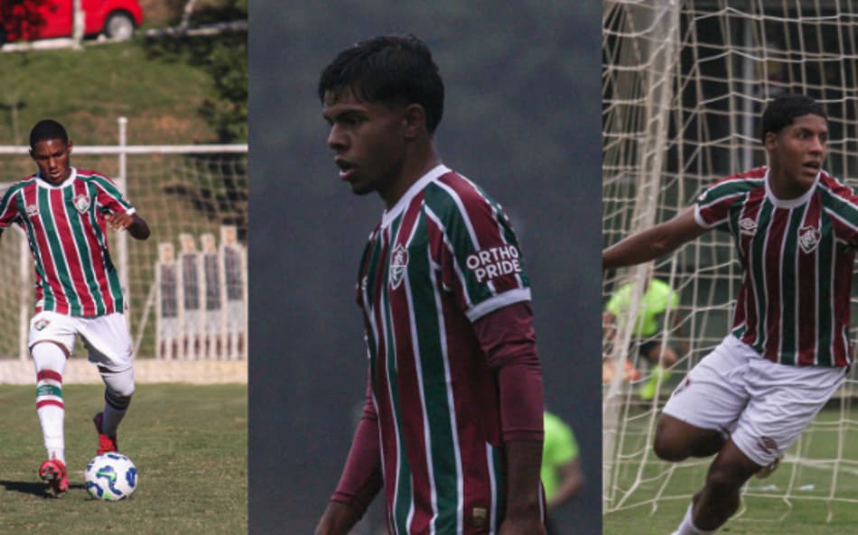 Gabriel Justen, Richard Wendel e Riquelmy do Fluminense