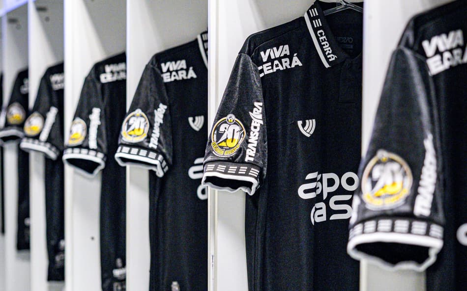 Vestiário do Ceará na Arena Castelão (Foto: Felipe Santos/Ceará SC)