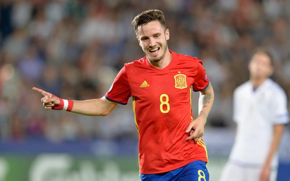 Saúl Ñíguez em ação pela Espanha