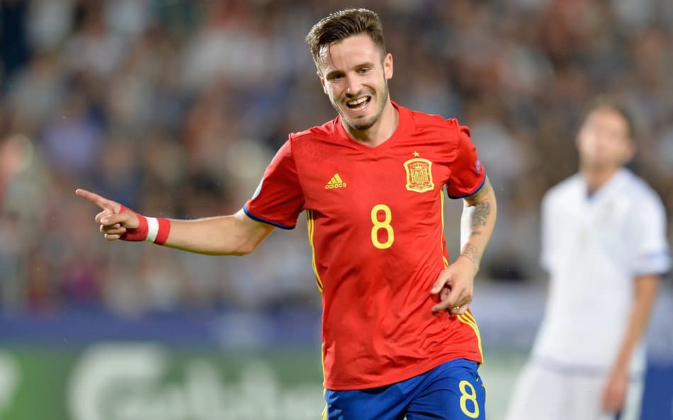 Saúl Ñíguez em ação pela Espanha