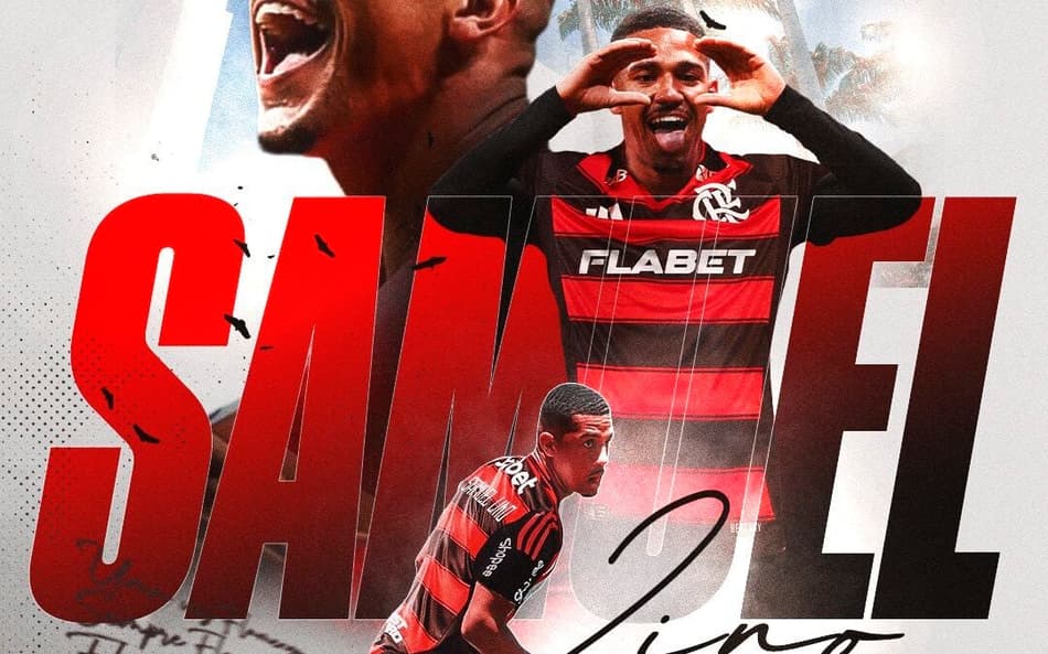 Flamengo anuncia Samuel Lino