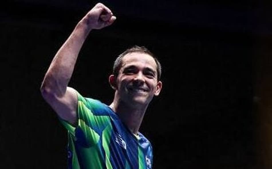 Hugo Calderano bicampeão do WTT da Eslovênia (foto: WTT)