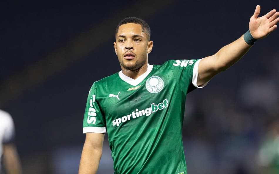 Vitor Roque, centroavante do Palmeiras