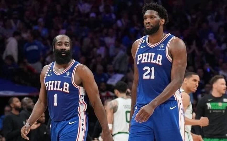 Harden Embiid 76ers Celtics