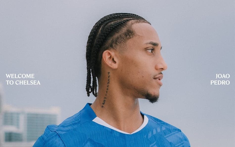João Pedro foi anunciado pelo Chelsea nesta quarta-feira (Foto: Divulgação/Chelsea)