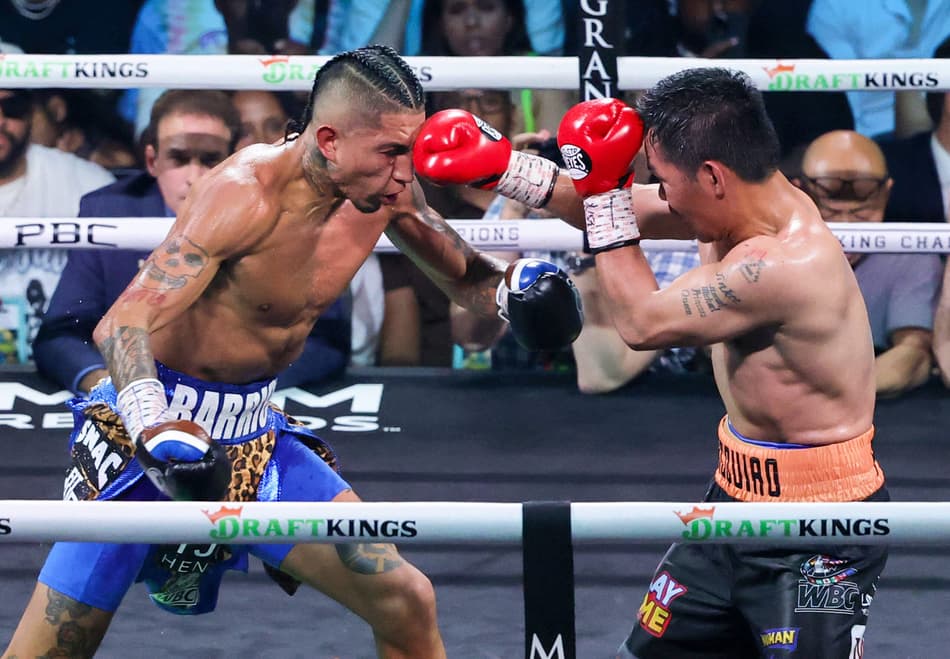 Manny Pacquiao enfrenta Mario Barrios em Las Vegas (foto: Ethan Miller / GETTY IMAGES NORTH AMERICA / Getty Images via AFP)