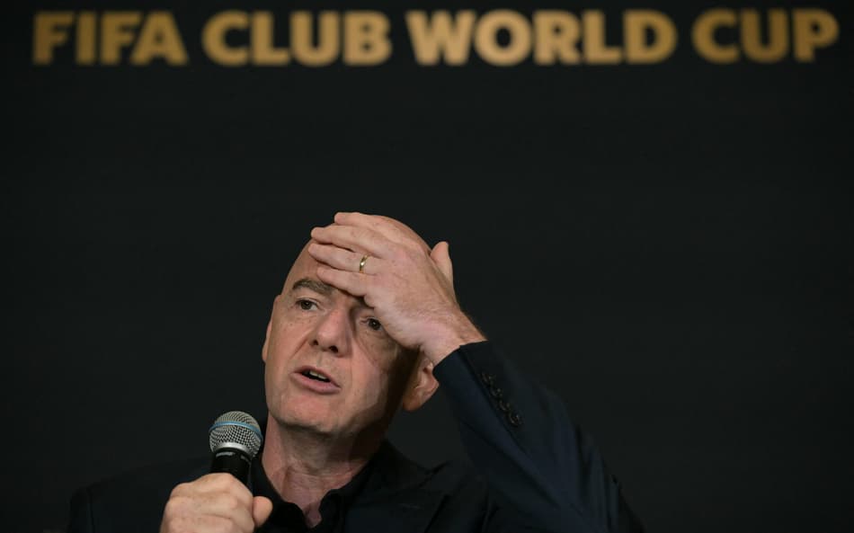 Presidente da Fifa, Gianni Infantino em coletiva durante o Mundial de Clubes