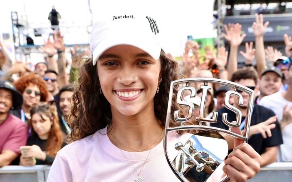Rayssa Leal, campeã da etapa SLS em Brasília (Foto: Reprodução/ Redes Sociais)