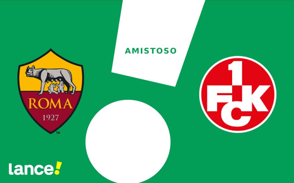 Roma x Kaiserslautern se enfrentam em amistoso de pré-temporada (Arte: Lance!)