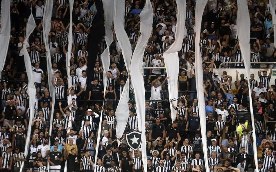 Torcida do Botafogo no Nilton Santos (Foto: Vítor Silva/Botafogo)