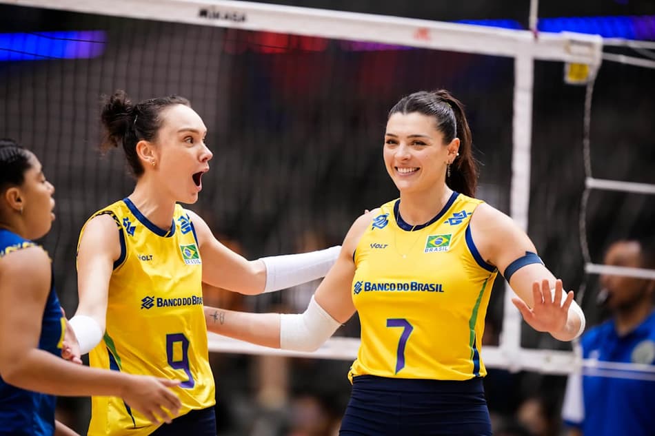 Brasil x França, pela terceira etapa da VNL feminina (foto: volleyballworld)
