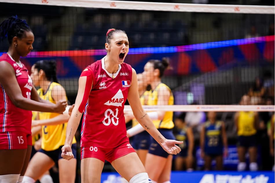 Brasil x França, pela terceira etapa da VNL feminina (foto: volleyballworld)