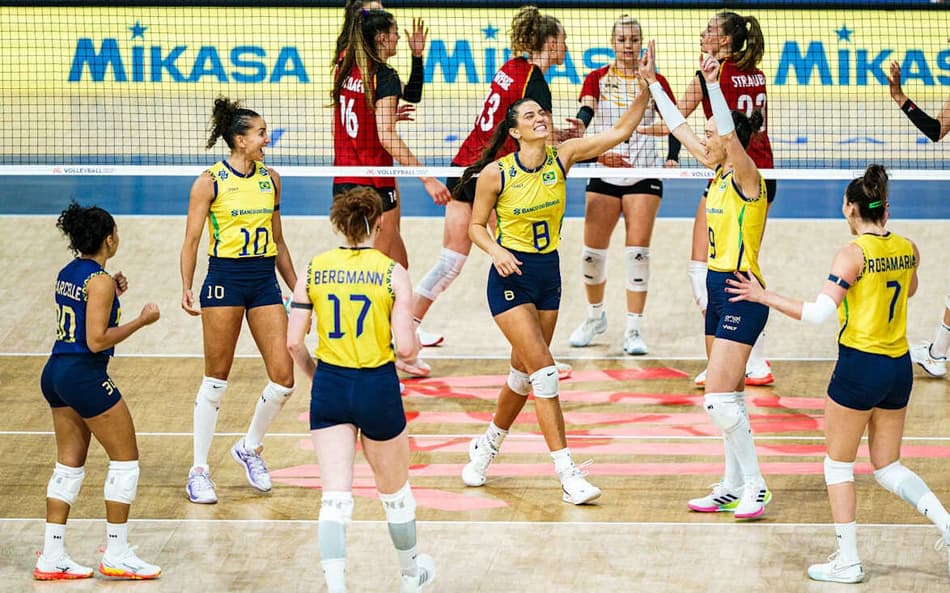 Brasil x Alemanha, pelas quartas de final da VNL feminina (foto: volleyballworld)