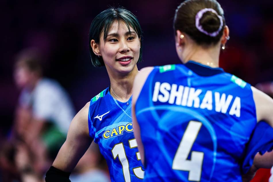 As imagens da vitória do Japão sobre a Turquia na VNL feminina