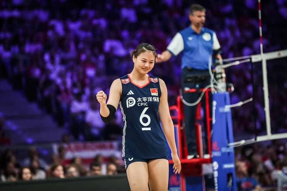 Polônia x China, pelas quartas de final da VNL feminina (foto: volleyballworld)