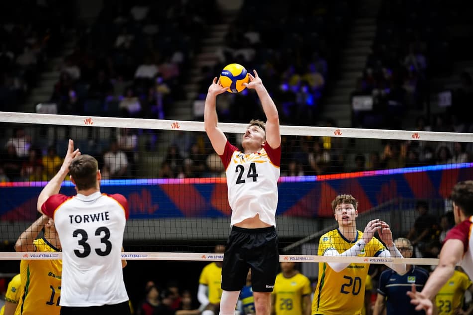Brasil x Alemanha, pela Liga das Nações de vôlei masculino (foto: volleyballworld)