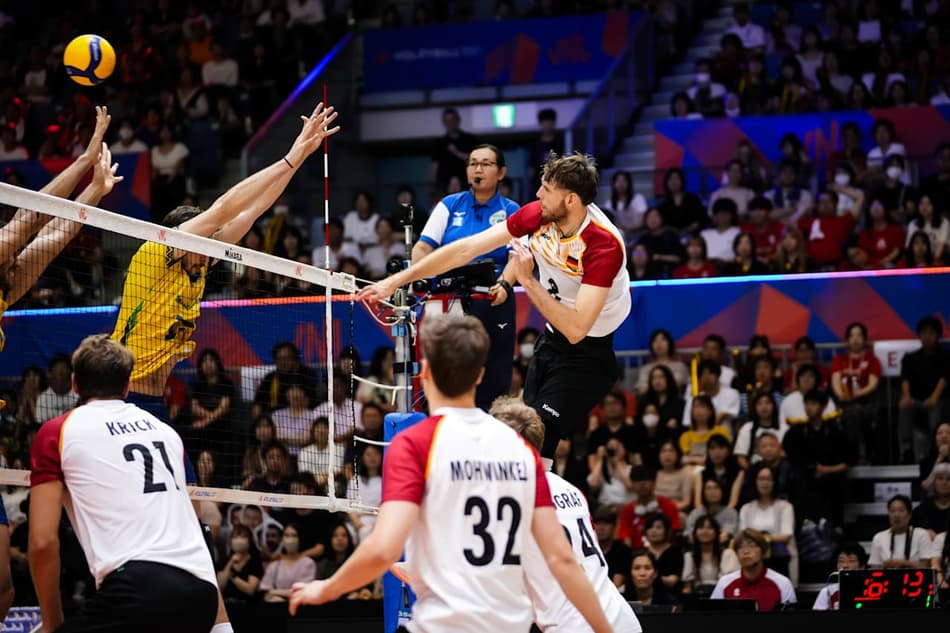 Brasil x Alemanha, pela Liga das Nações de vôlei masculino (foto: volleyballworld)