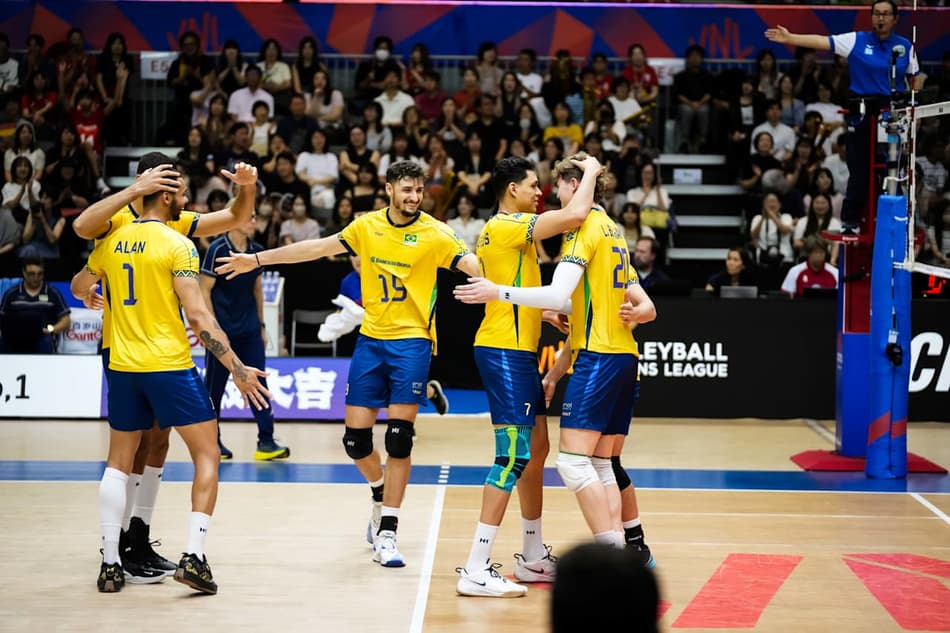 Brasil x Alemanha, pela Liga das Nações de vôlei masculino (foto: volleyballworld)