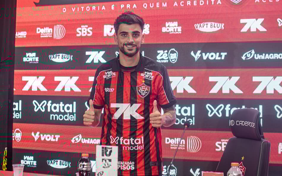 Rúben Ismael é apresentado no Vitória (Foto: Victor Ferreira / EC Vitória)
