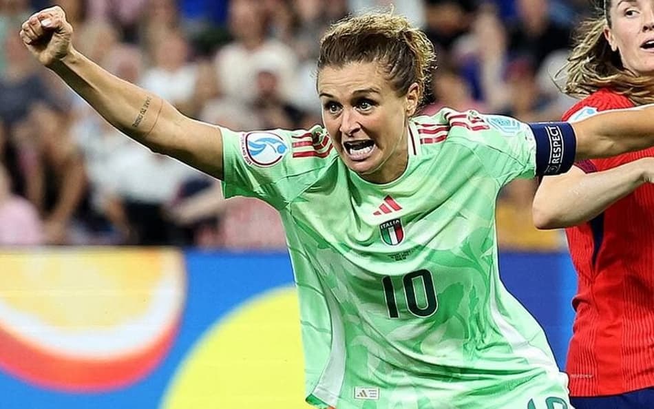 Girelli marca duas vezes e Itália está na semifinal da Eurocopa Feminina. (Foto: Itália/Divulgação)