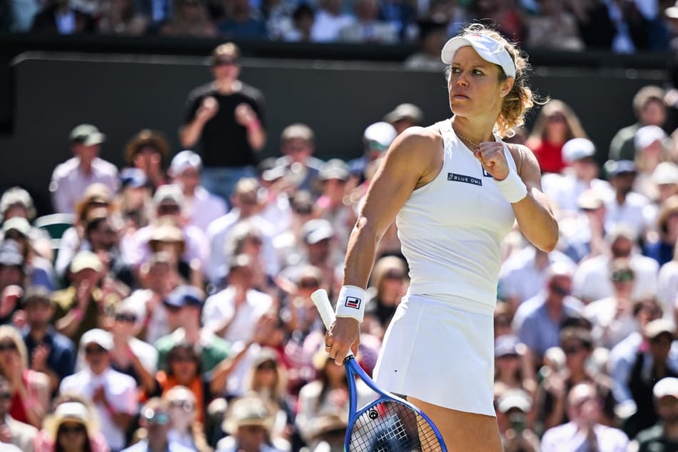 Laura Siegemund enfrenta Aryna Sabalenka em Wimbledon (foto: Kirill KUDRYAVTSEV / AFP)