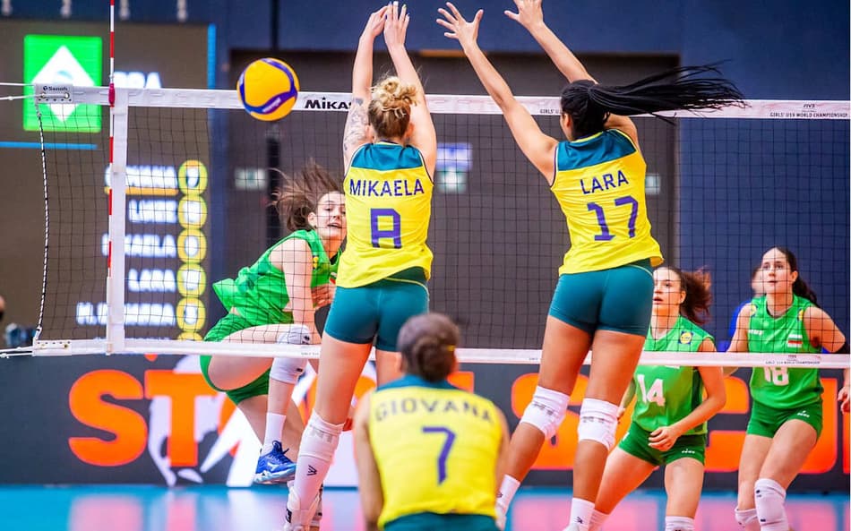 Brasil x Bulgária, pelas quartas de final do Mundial de vôlei feminina sub-19 (foto: volleyballworld)