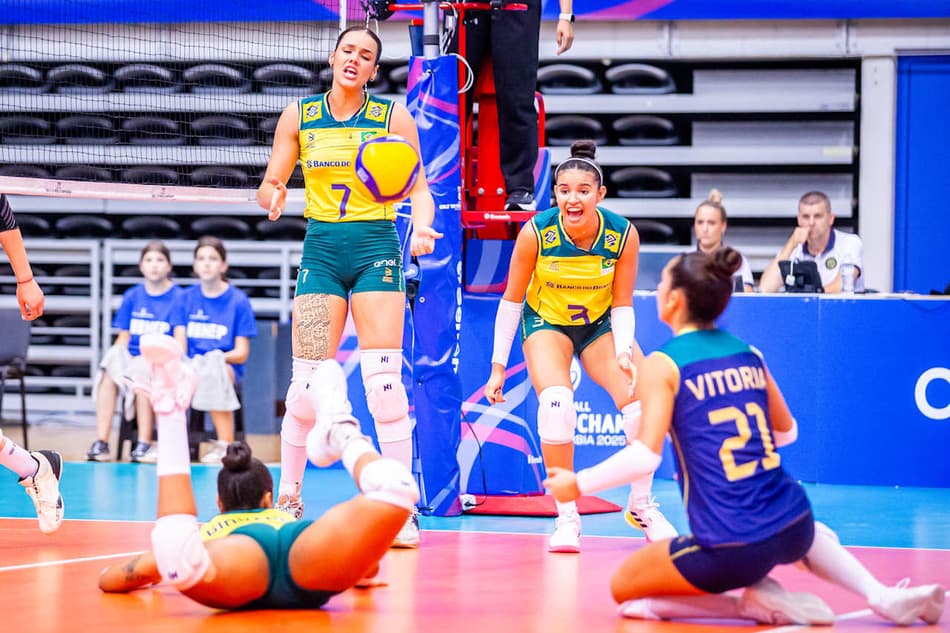 Brasil x Bulgária, pelas quartas de final do Mundial de vôlei feminina sub-19 (foto: volleyballworld)