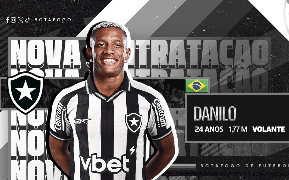 Danilo é o novo reforço do Botafogo (Foto: Divulgação/Botafogo)