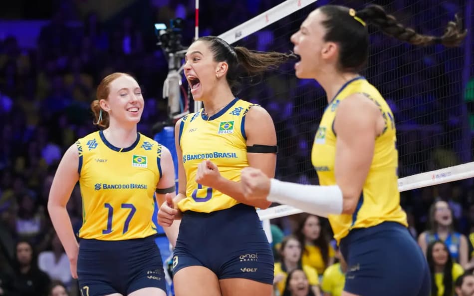 Contra a Polônia, Julia Kudiess bate recorde de Carolana com Brasil em VNL