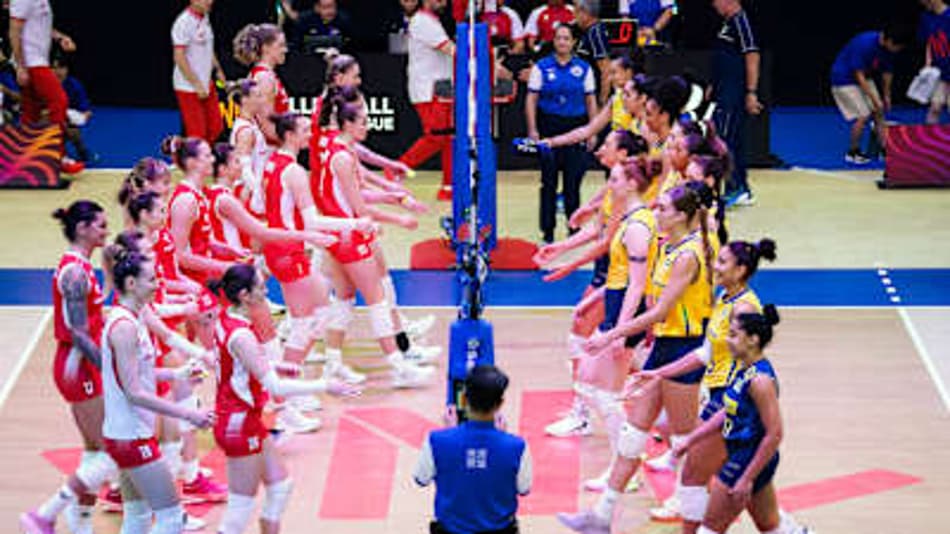 Brasil 3 x 1 Polônia, pela terceira etapa da VNL feminina (Foto: Divulgação/Volleyball Wolrd)