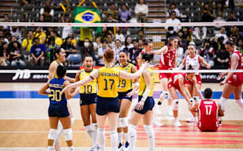 Brasil 3 x 1 Polônia, pela terceira etapa da VNL feminina (Foto: Divulgação/Volleyball Wolrd)