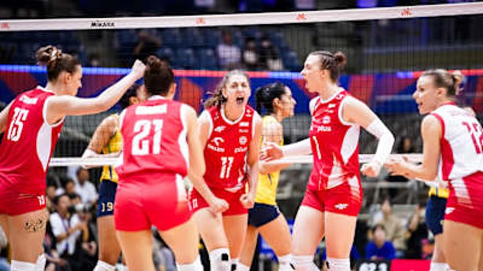 Brasil 3 x 1 Polônia, pela terceira etapa da VNL feminina (Foto: Divulgação/Volleyball Wolrd)