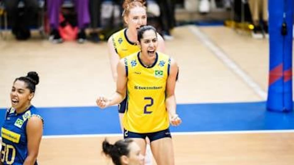 Brasil 3 x 1 Polônia, pela terceira etapa da VNL feminina (Foto: Divulgação/Volleyball Wolrd)
