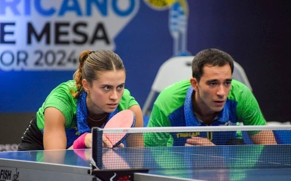 Hugo Calderano e Bruna Takahashi foram vice-campeões pan-americanos em 2024