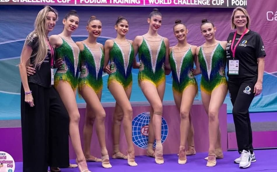 Ginástica rítmica: conjunto brasileiro lidera primeiro dia em Milão; vídeo
