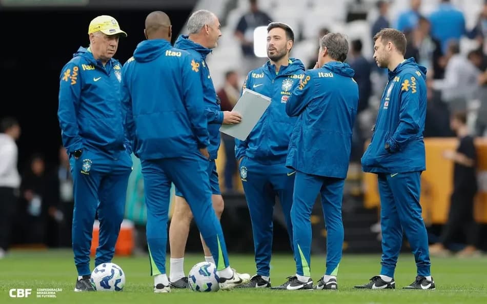 Carlo e Davide Ancelotti - Seleção Brasileira