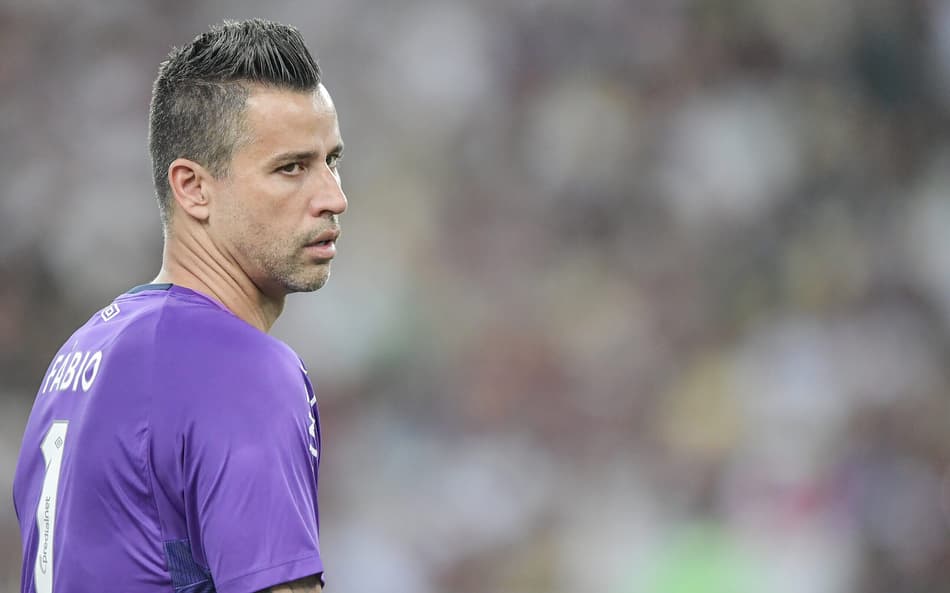 Fábio no jogo Fluminense x Sport