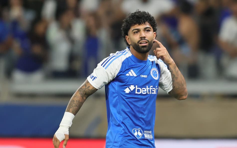 Gabigol comemora gol contra o Flamengo