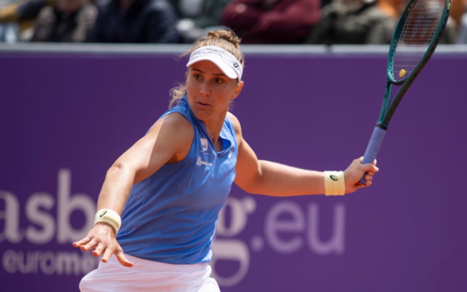 Bia Haddad no WTA de Estrasburgo (Divulgação/Michelle Grasso)